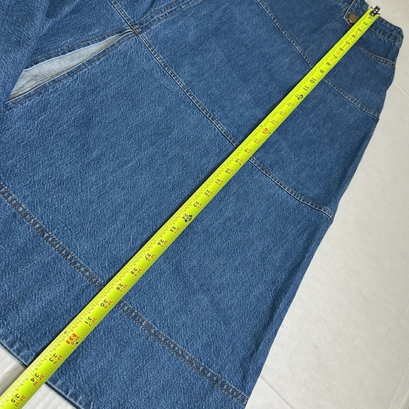 Tanya Taylor Hudie Denim Midi Jean Skirt Plus Size 20 Medium Indigo Blue NWT - Picture 9 of 13